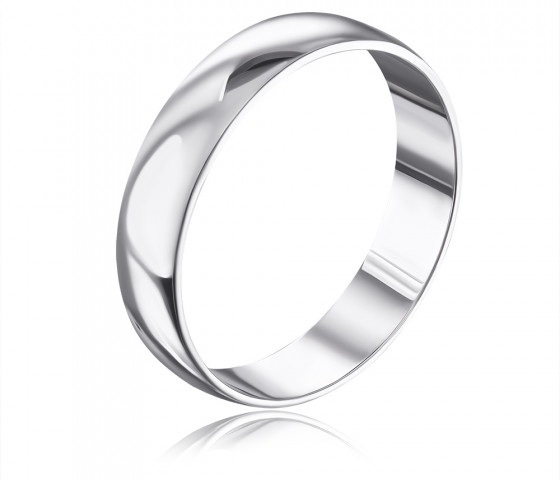 Мужское обручальное кольцо из серебра
