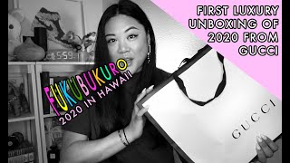 FIRST LUXURY UNBOXING OF 2020 FROM GUCCI & FUKUBUKURO REVEAL!