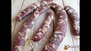 Мясные закуски. Домашняя сыровяленая колбаса