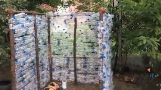 Upcycle Plastic water bottle shed - Kotturpuram Tree Park, Chennai