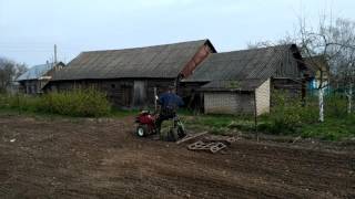 Мотоблок #fermer 7 л.с. боронование