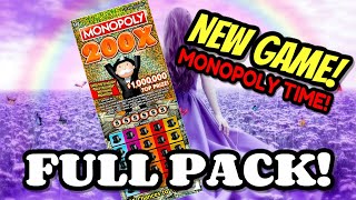 MONOPOLY 200X FULL PACK! From The Texas Lottery! | $500 in Lottery Tickets