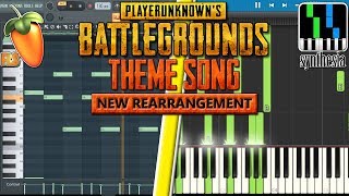 New Rearrangement Theme Song of PUBG Piano Tutorial - Fruity Loops Studio and Synthesia