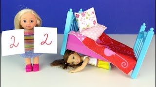 24 ЧАСА ПОД КРОВАТЬЮ ПОДРУГИ Мультик #Барби Школа Куклы Игрушки для девочек