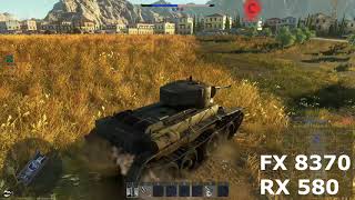 FX 8370 на 5 Ghz + RX 580 | FPS в War Thunder