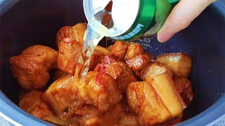 【小穎美食】做紅燒肉，最忌焯水和用水燉了，教你一招，肥而不膩，太香了