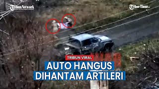 Truk Pick-Up Nyaris Hancur Ukraina, Para Prajurit Dikepung Ledakan