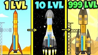 ЭВОЛЮЦИЯ РАКЕТ ЧТОБЫ СОБРАТЬ СВОЮ РАКЕТУ ДЛЯ ЗАРАБОТКА ДЕНЕГ В ИГРЕ ROCKET SKY!
