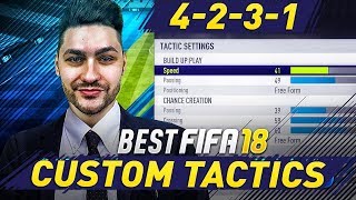 FIFA 18 BEST FORMATIONS 4-2-3-1 TUTORIAL - BEST CUSTOM TACTICS & INSTRUCTIONS / HOW TO PLAY 4-2-3-1