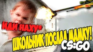 Бешеный Школьник ПОСЛАЛ МАМКУ - CSGO