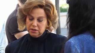 Stefania Sandrelli Backstage Film con Gabriel Garko a Guidonia