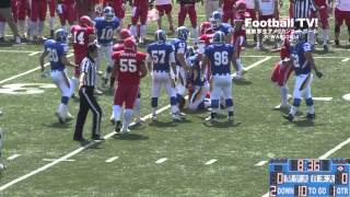 関東学生アメフトK-WARS2014 日本大学vs関西学院大学