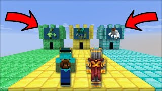 Minecraft DON'T ENTER THE WRONG CASTLE !! ENTER THE EMERALD GOLD OR DIAMOND CASTLE !! Minecraft Mods