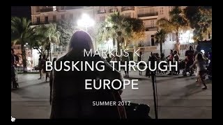 Markus K Busking through Europe