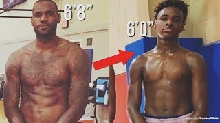 Bronny James INSANE! Growth As A 13 Year OLD | Soon Going To Be Taller Then LEBRON?