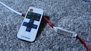 RF LED Controller Wireless Remote Single Strips 9-12-24V