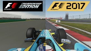 F1 2017 Vs F1 Championship Edition - Renault R26 Hotlap Comparison