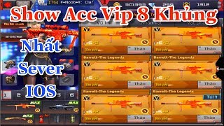 CF Mobile/CF Legends : Show Acc Vip 8 Khủng Nhất Sever IOS Full Hết Súng Đấu Giải Full VIP