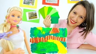 Картины известных Художников. Левитан в мастерской Барби