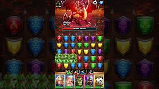 Empires & Puzzles: RPG Quest. Титан 5* пылающий дракон. Сила команды 3241