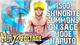 1500 SHINOBITE Summon on Sage Mode Naruto + Kit Overview | Naruto X Boruto Ninja Voltage