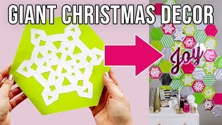 Oversized Christmas Decorations You Can Make for NO MONEY