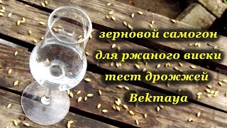 Зерновой самогон для ржаного виски. Тест дрожжей Bekmaya