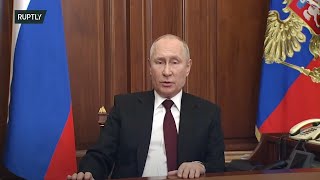 REFEED: Putin gives statement following Security Council meeting on Donbass recognition