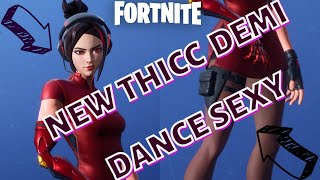 **NEW** DEMI ? THICC SEXY SHORT DRESS ? = ❤ HOT DANCE ❤ **DEMI** SEASON 9 FORTNITE
