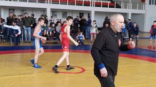 Wrestler Khamzat Dakaev. Republic of Nokhchiche, Chechen-Aul, Northen Caucasus. 04.01.2020