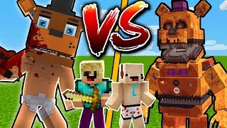 АНИМАТРОНИК ФРЕДДИ НУБА ПРОТИВ АНИМАТРОНИК ФРЕДДИ ПРО В МАЙНКРАФТ ! БИТВА FNAF ТРОЛЛИНГ MINECRAFT