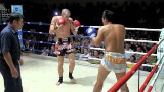 Jimmy (Tiger Muay Thai) scores yet another 1st rd KO @ Patong Boxing Stadium