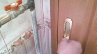 Откатная  дверь - санузел