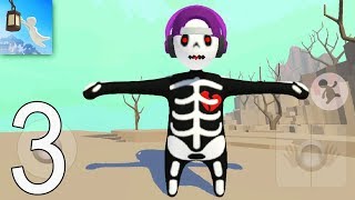 HUMAN FALL FLAT MOBILE - Walkthrough Gameplay Part 3 - SKELETON (iOS Android)