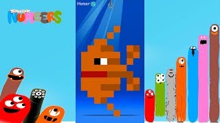 The best Puzzles of Fish - DragonBox: Numbers (iPad, iPhone, Android). Fun game for kids.