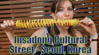 Insadong traditional street for Korean & Foreigners (인사동) - Seoul, South Korea