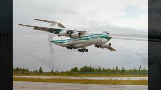 Вертолеты МИ-8 и транспортник ИЛ-76