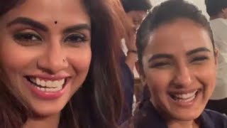 Sayantani Ghosh and Jasmine behind the set of Naagin 4 II Manyata and Naintara fun scene II #naagin4