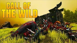 DINOSAUR HORDE MODE, CALL OF THE WILD! - Ark Survival Evolved Call of the Wild Gameplay