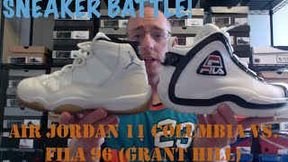 SNEAKER BATTLE! Air Jordan 11 Columbia vs. Fila 96 (Grant Hill)