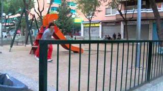 Parkour en badalona, david