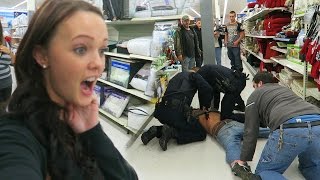 TACKLED BY POLICE!!