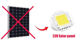 23V solar from LED module a small free energy
