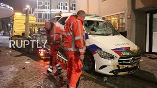 Netherlands: Streets stained with blood, glass shattered after violent Rotterdam protests