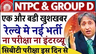 Railway NTPC Exam Date & Admit Card Update//Railway Recruitment for 1273 Vacancy 2020