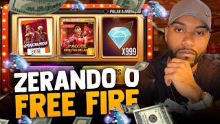 ?FREE FIRE AO VIVO?ZERANDO A NOVA INCUBADORA E TODAS AS ROLETAS DO FREE FIRE!?SOLO RANKE?