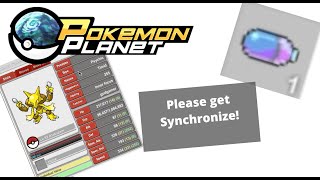 Using Ability Capsule on Alakazam and Hoping for Synchronize