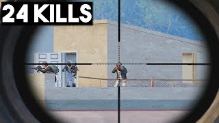 M24 DESTROYED THEM! | 24 KILLS SOLO vs SQUAD | PUBG Mobile ?