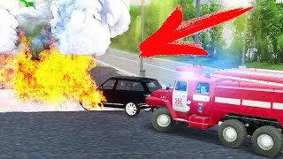 Горит Заправка - Тушение Пожара - SpinTires