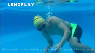 Lenoplay IPX7 waterproof speaker:Swimming pool underwater test